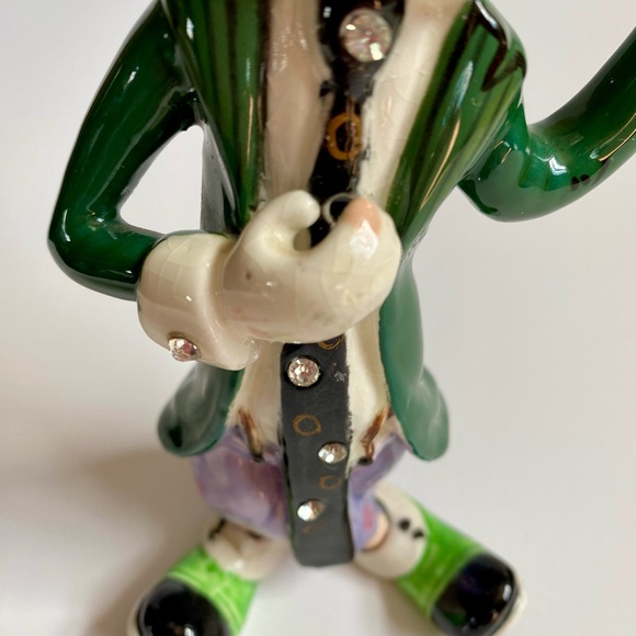 Vintage 1960’s Clown Hobo with Rhinestones Tie Tipping Hat Figurine Japan - Picture 7 of 9